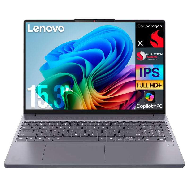 Laptop ai pc lenovo ideapad slim 3 snapdragon x 16gb 512gb