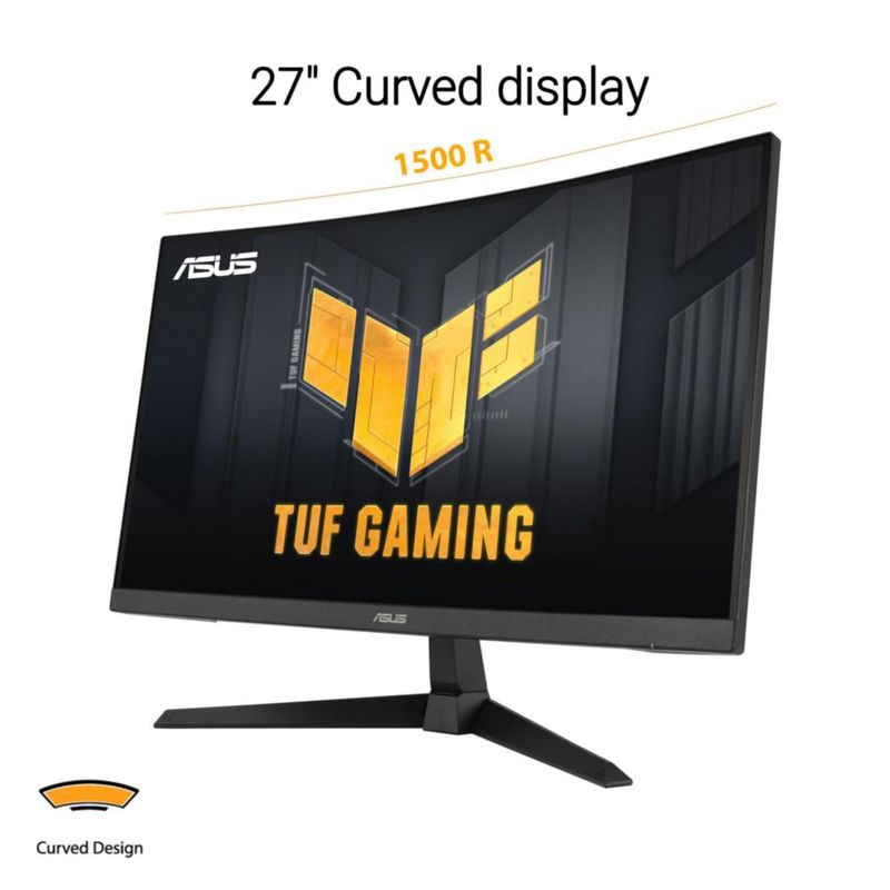 ASUS TUF Gaming 27" 1440P - Monitor para Juegos HDR Curvado (VG27WQ3B)