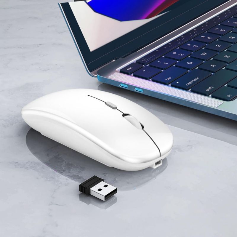 Mouse inalámbrico WREANU de doble modo Bluetooth 5.2 recargable