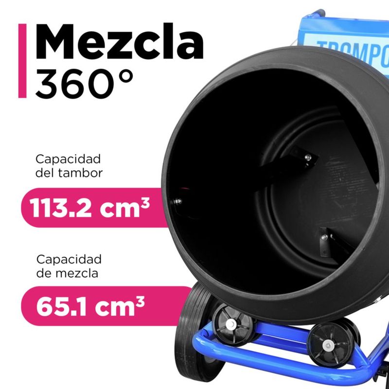 Revolvedora Eléctrica De Cemento  VANLIG 4m3 Mortero Estuco 500w