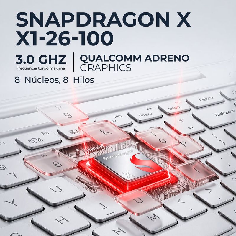Laptop ai pc hp omnibook 3 snapdragon 16gb 512gb copilot+ pc