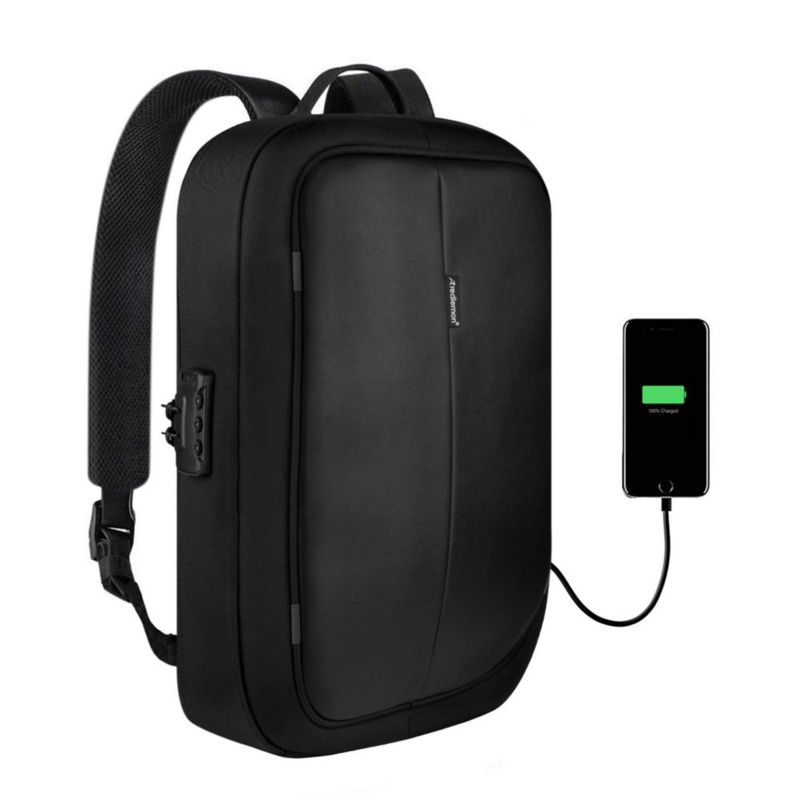 Redlemon Mochila para Laptop Antirrobo Ejecutiva, con Candado y Puerto