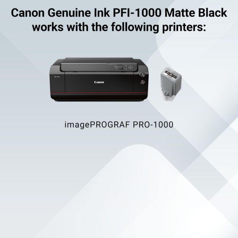 Cartucho de tinta Canon PFI-1000 negro mate 80 ml para PRO-1000
