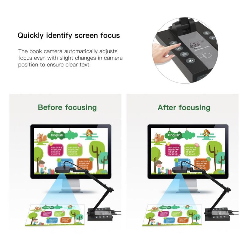 Cámara de documentos ActionRing HSV229 15 MP 4K plegable USB