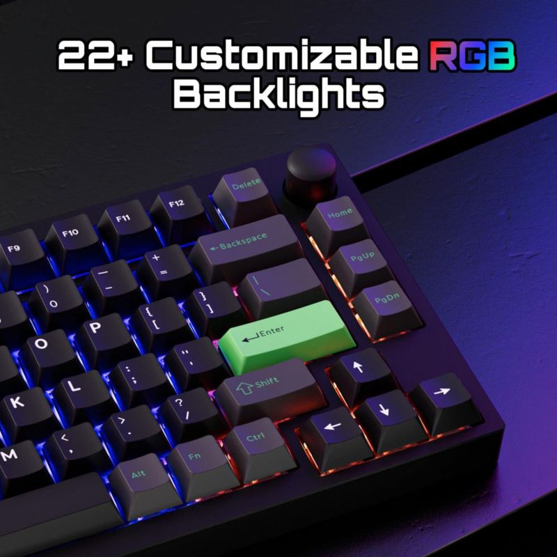 Teclado LEMOKEY P1 HE 75% inalámbrico mecánico RGB