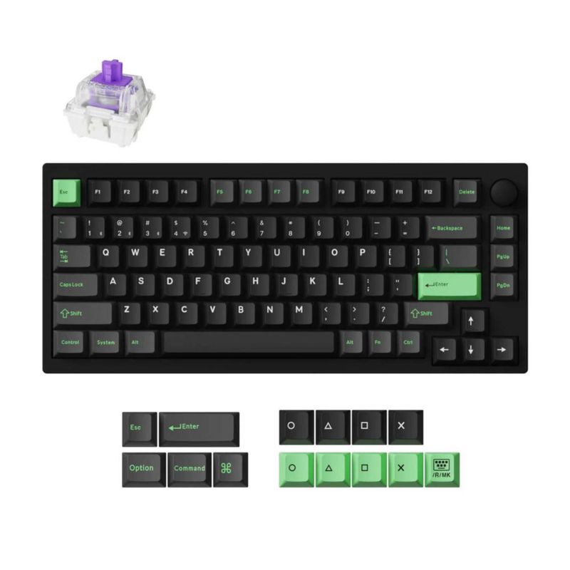 Teclado LEMOKEY P1 HE 75% inalámbrico mecánico RGB