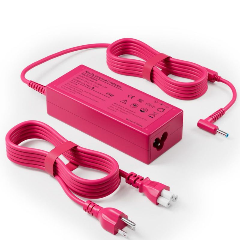 Cargador para laptop BIYTC de 65 W con punta azul 110 V-240 V