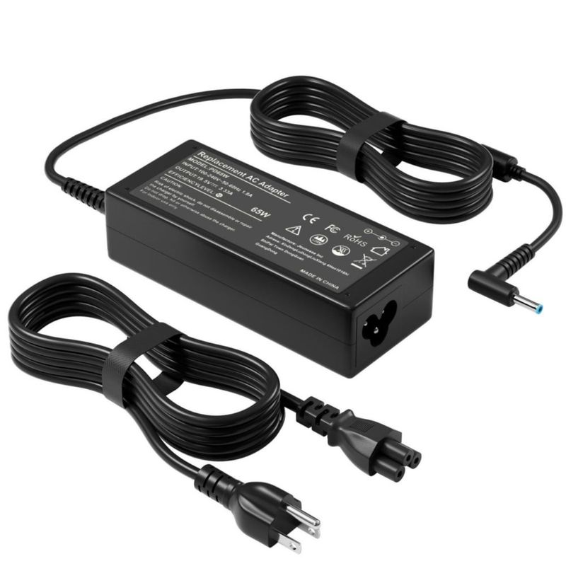 Cargador para laptop BIYTC de 65 W con punta azul 110 V-240 V