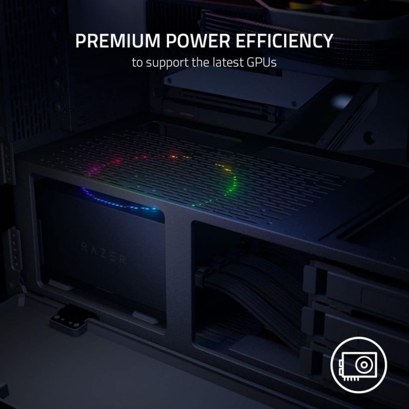 Fuente de alimentación Razer Katana 850W modular con ventilador RGB Platinum