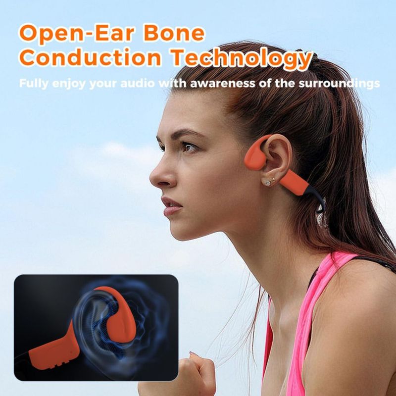 Auriculares para natación Hostena IP68 resistentes al agua con Bluetooth 6.0