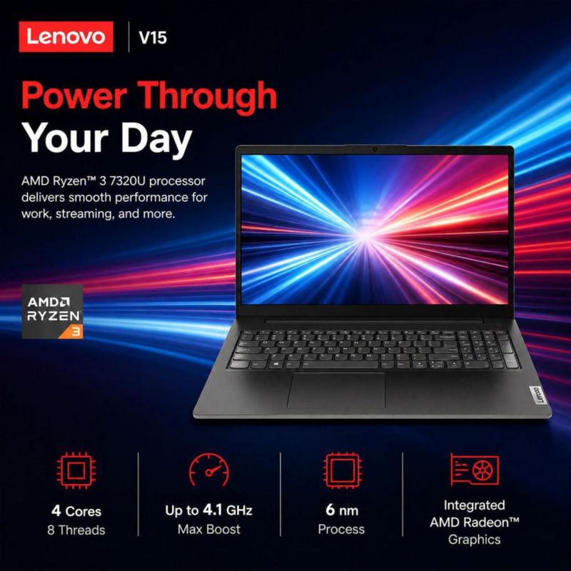 Notebook Lenovo V15 AMD Ryzen 3 16GB 1TB 156" FHD Win11