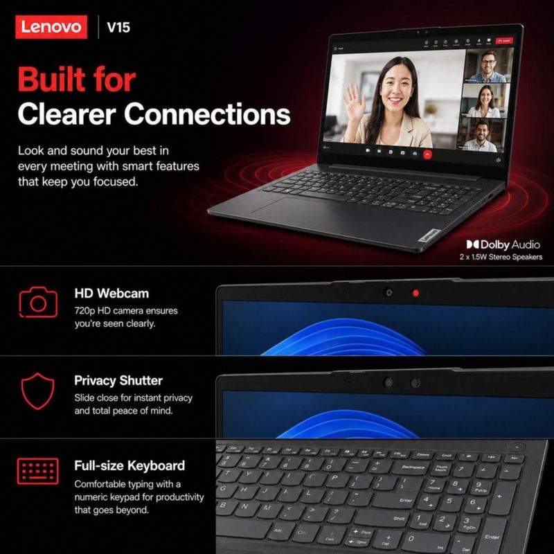 Notebook Lenovo V15 AMD Ryzen 3 16GB 1TB 156" FHD Win11