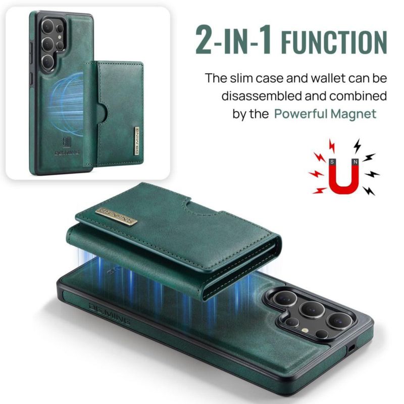Funda magnética de cuero para Galaxy S25 Ultra Oidealo