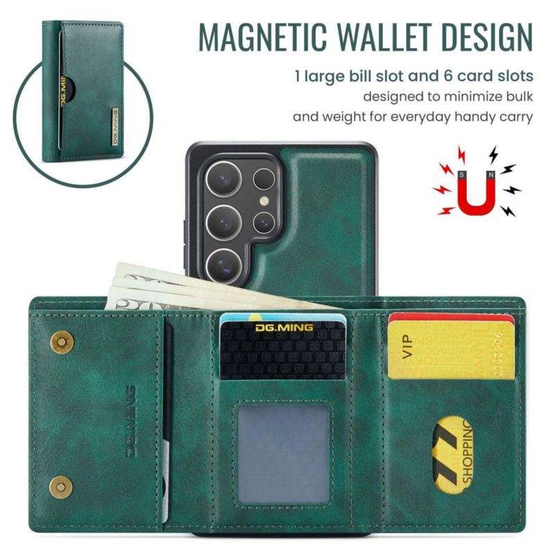 Funda magnética de cuero para Galaxy S25 Ultra Oidealo