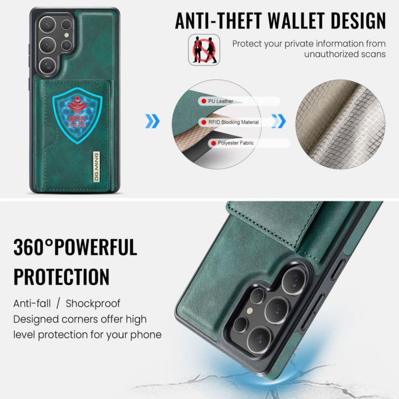 Funda magnética de cuero para Galaxy S25 Ultra Oidealo
