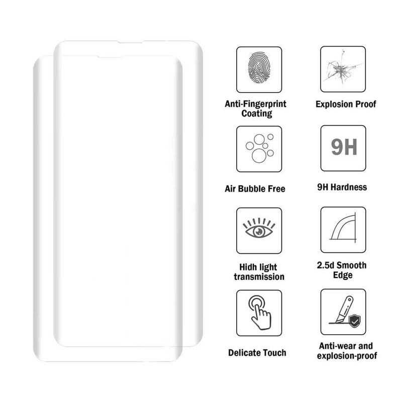 Protector de pantalla ENGFYADSY para Samsung Galaxy S10 2 unidades