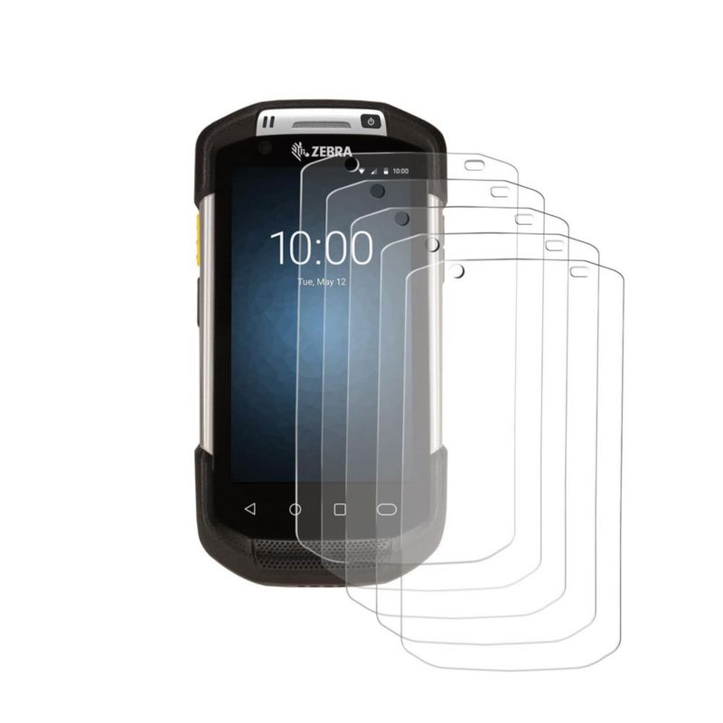 CARPSDZY Protector de pantalla de vidrio templado de 5 piezas para Zebra Symbol TC70 TC70X TC72 TC75 TC75X TC77 computadora móvil portátil con escáner