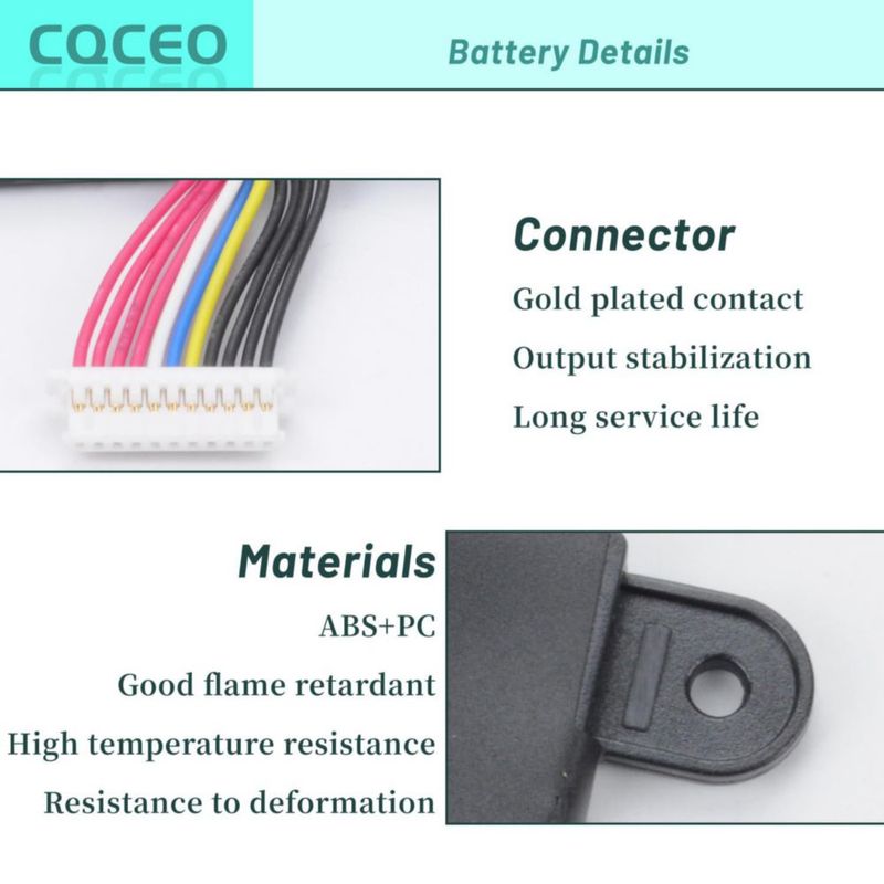 Batería para portátil CQCEO 4588105-2S 76 V 456 Wh 6000 mAh