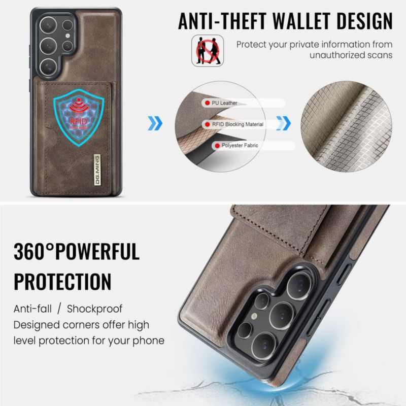 Funda para Samsung Galaxy S25 Ultra Oidealo de cuero con billetera