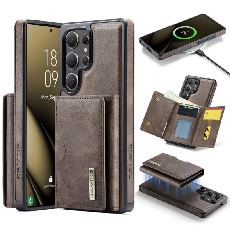 Funda para Samsung Galaxy S25 Ultra Oidealo de cuero con billetera
