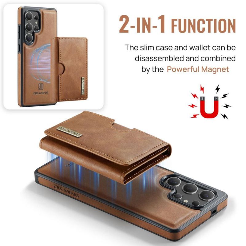 Funda magnética de cuero con billetera para Samsung Galaxy S25 Ultra Oidealo