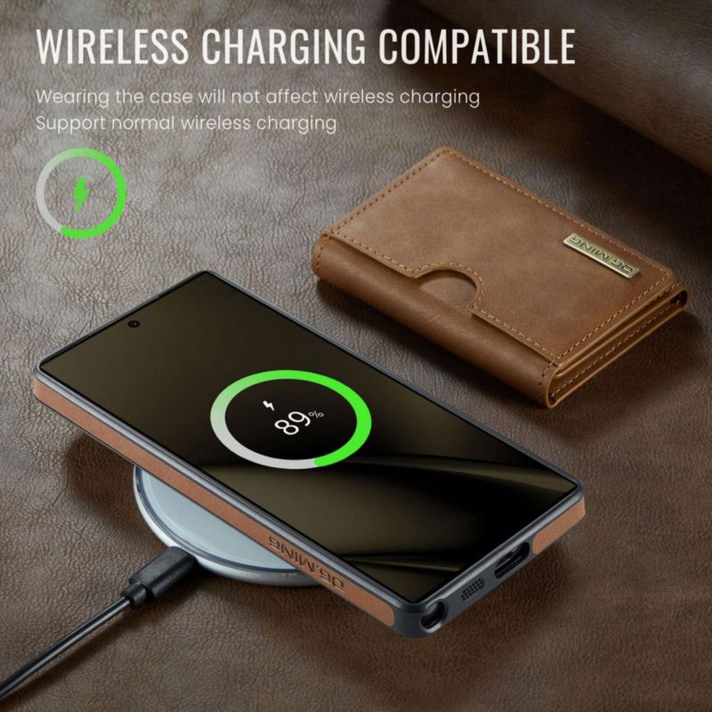 Funda magnética de cuero con billetera para Samsung Galaxy S25 Ultra Oidealo