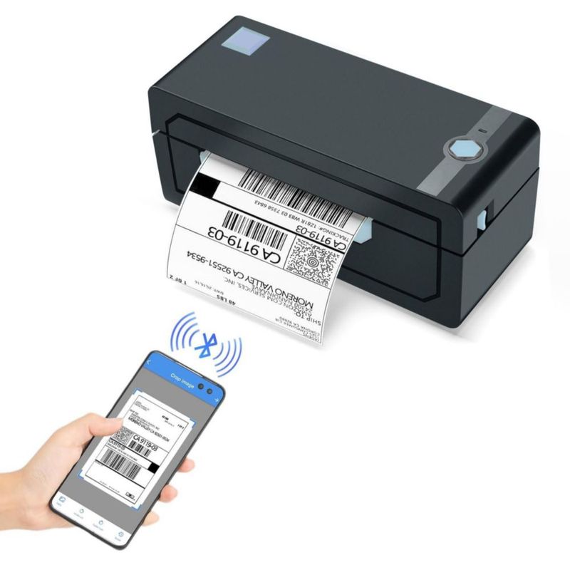 Impresora térmica de etiquetas de envío JADENS Bluetooth 4x6 con USB
