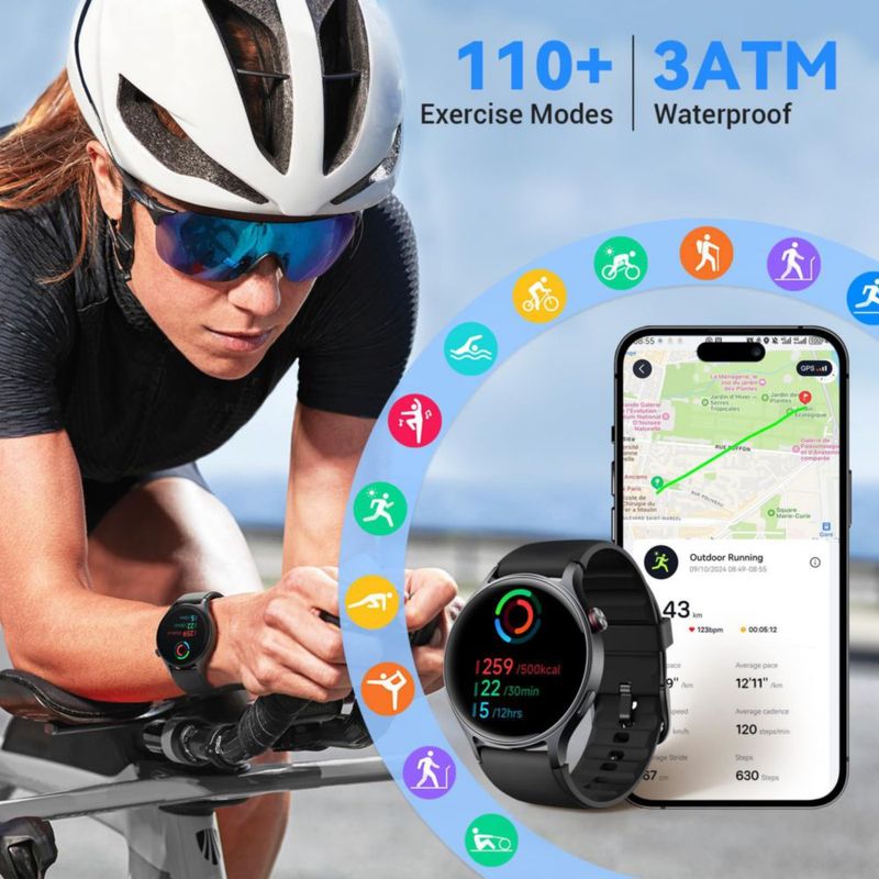 Reloj inteligente Fitpolo AR-01 1.3" AMOLED para hombre y mujer IP68