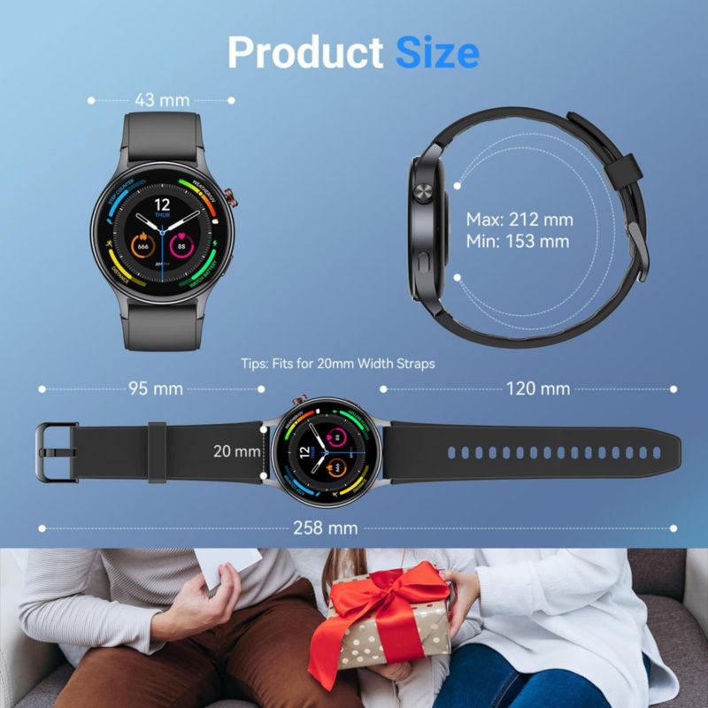 Reloj inteligente Fitpolo AR-01 1.3" AMOLED para hombre y mujer IP68