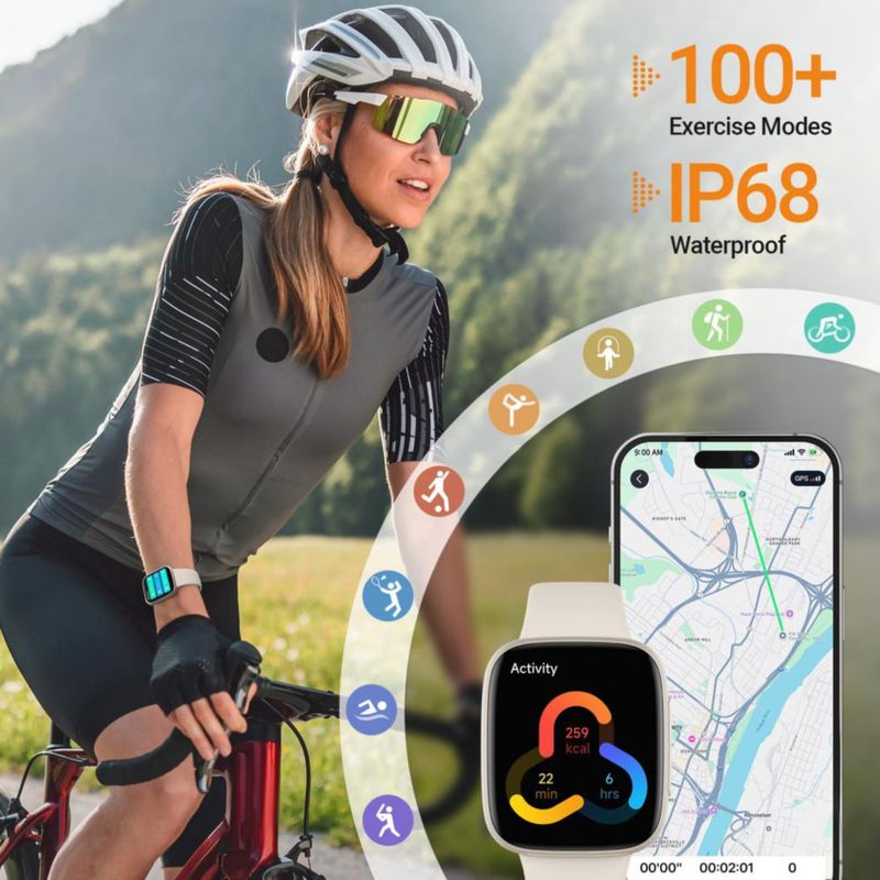 Smartwatch Fitpolo GTX20 1.85" AMOLED Llamadas Bluetooth 3ATM