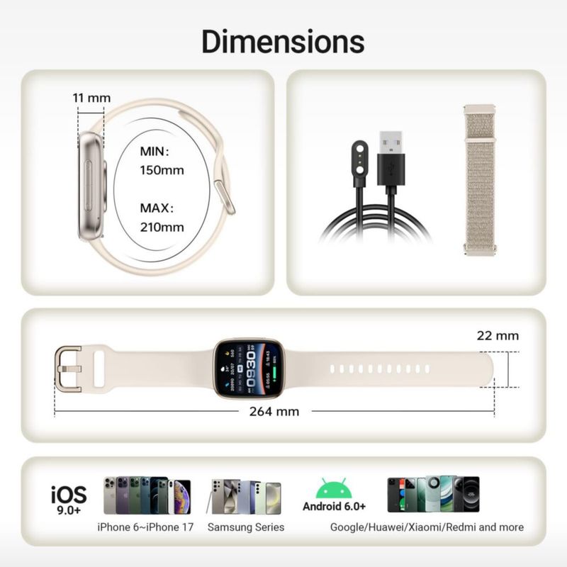 Smartwatch Fitpolo GTX20 1.85" AMOLED Llamadas Bluetooth 3ATM