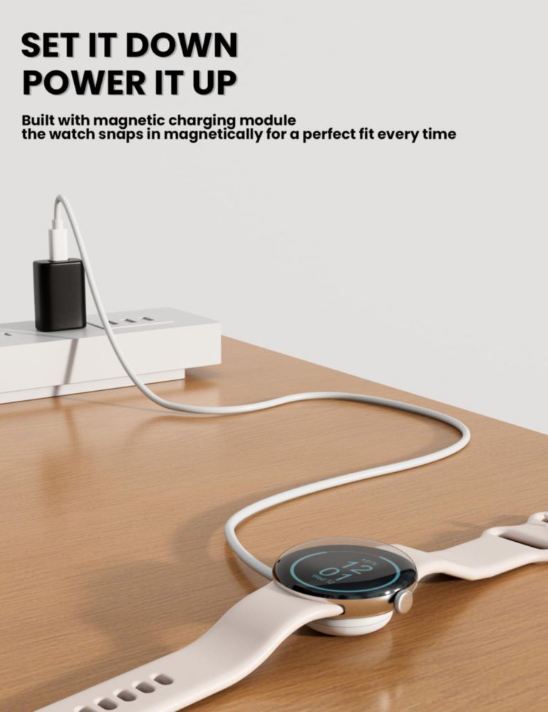 Cargador inalámbrico Bicmice para Google Pixel Watch 2 USB-C 1 m