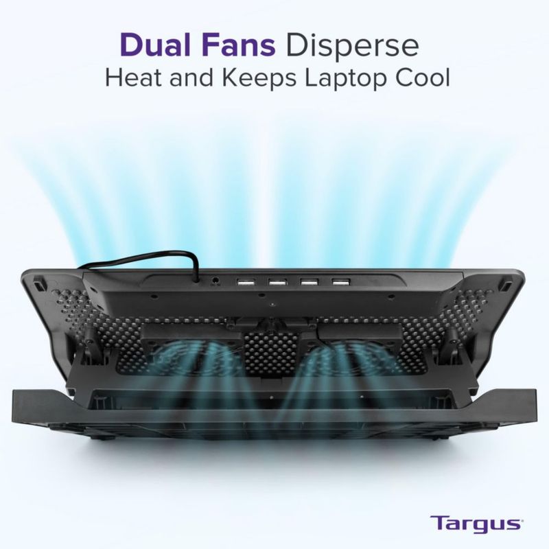 Almohadilla de refrigeración para portátil Targus AWE81US con doble ventilador para 17"