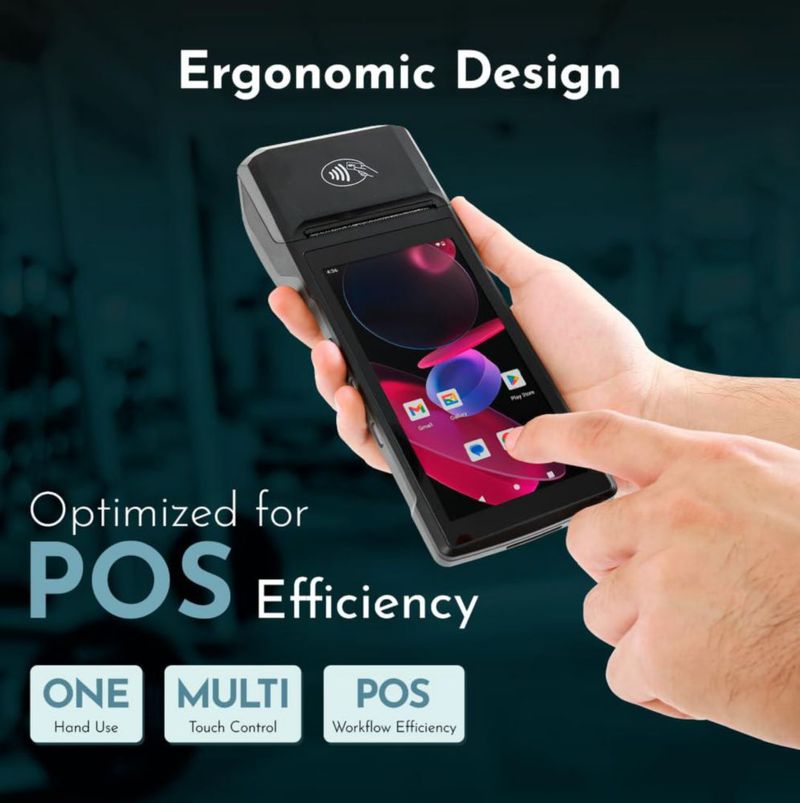 Terminal POS Multzo H10 Android 13 Pantalla Táctil 5.5" Impresora 58mm 4G
