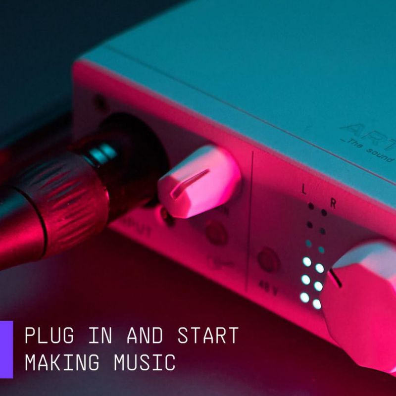 Paquete de Grabación Interfaz de Audio Arturia MiniFuse 2 Negro