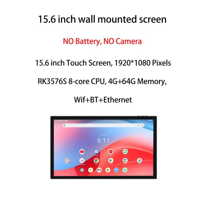 Tablet JEESTON Slim Edge 15.6" Android 14 RK3576S 4GB64GB