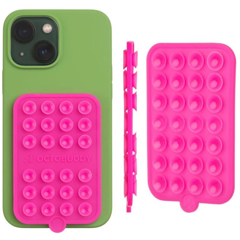 Funda para Celular OCTOBUDDY con Montura de Silicona Doble Cara Rosa Fucsia