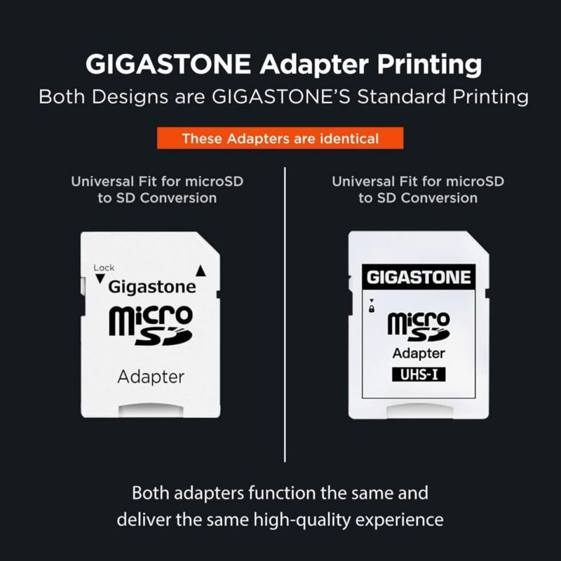 Tarjeta Micro SD Gigastone 64GB A1 V30 Paquete de 5 95MB/s
