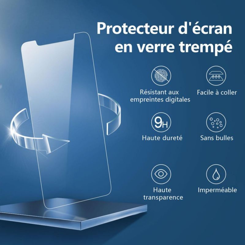 Protector de Pantalla NEW'C para iPhone 11 XR 6.1" Vidrio Templado