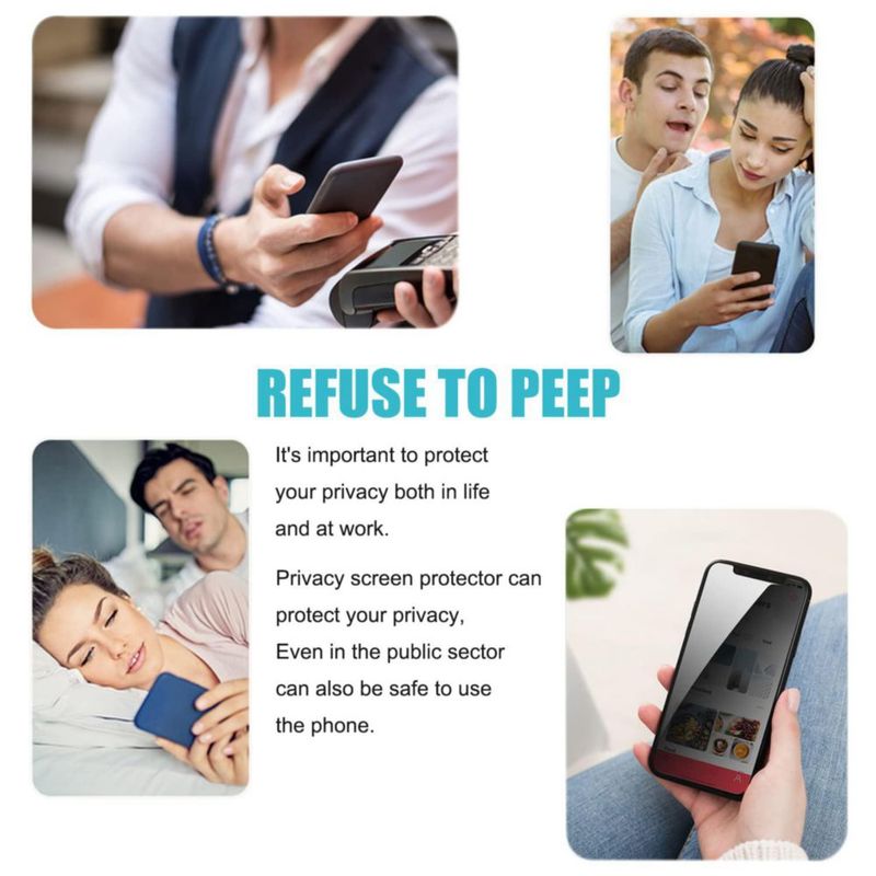 Protector de Pantalla PEHAEL iPhone 11 XR 6.1" Privacidad Paquete de 3