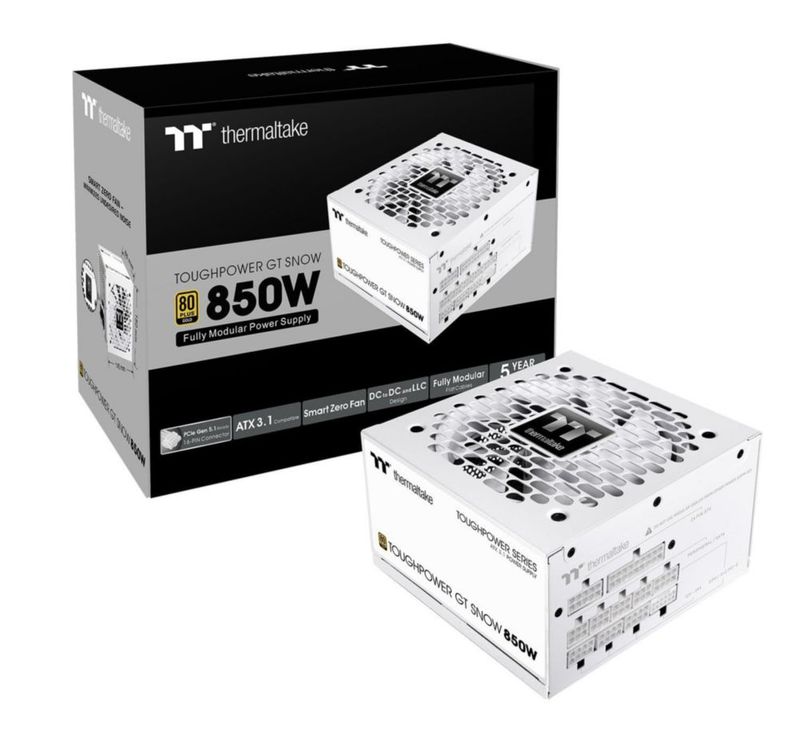 Fuente de alimentación Thermaltake Toughpower GT 850W Snow ATX 3.1