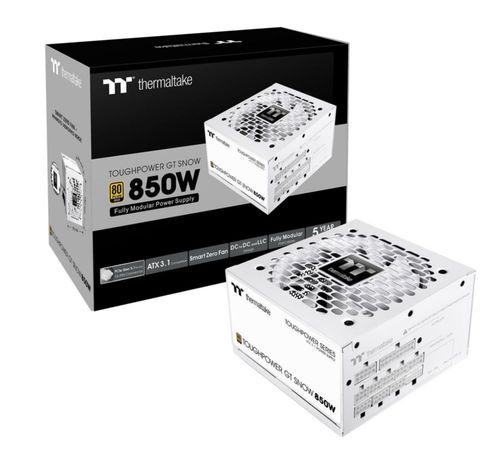 Fuente de alimentación Thermaltake Toughpower GT 850W Snow ATX 3.1