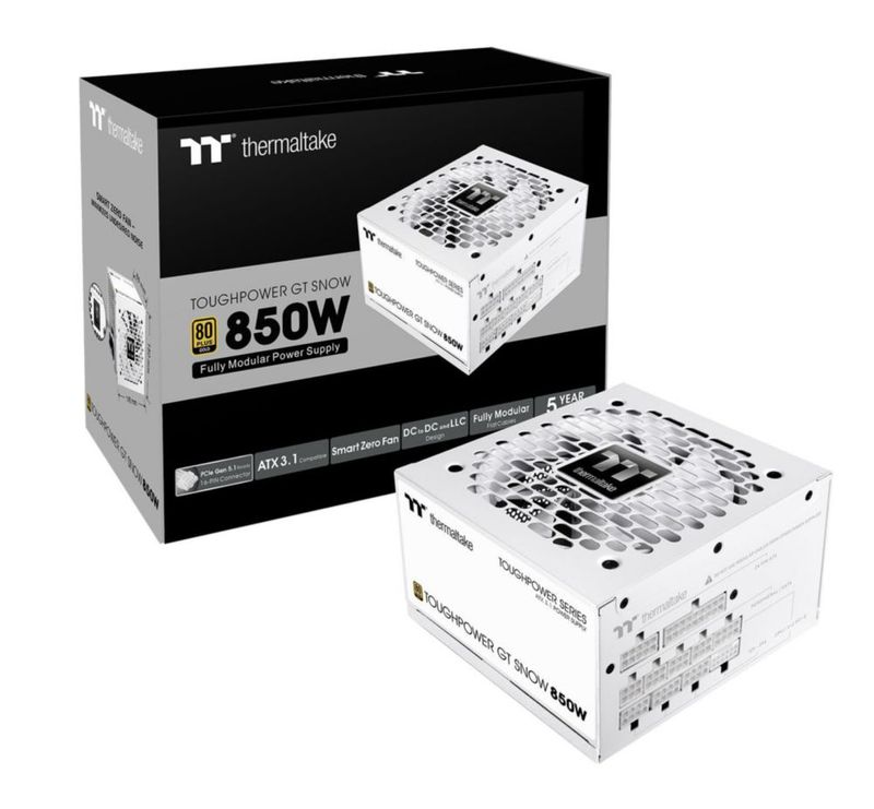 Fuente de alimentación Thermaltake Toughpower GT 850W Snow ATX 3.1