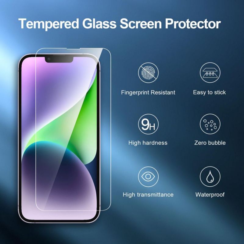 Protector de Pantalla NEW'C para iPhone 14 Plus y iPhone 13 Pro Max 6.7" Paquete de 3