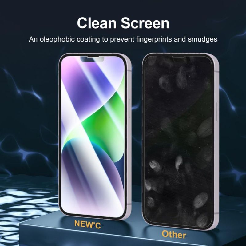 Protector de Pantalla NEW'C para iPhone 14 Plus y iPhone 13 Pro Max 6.7" Paquete de 3