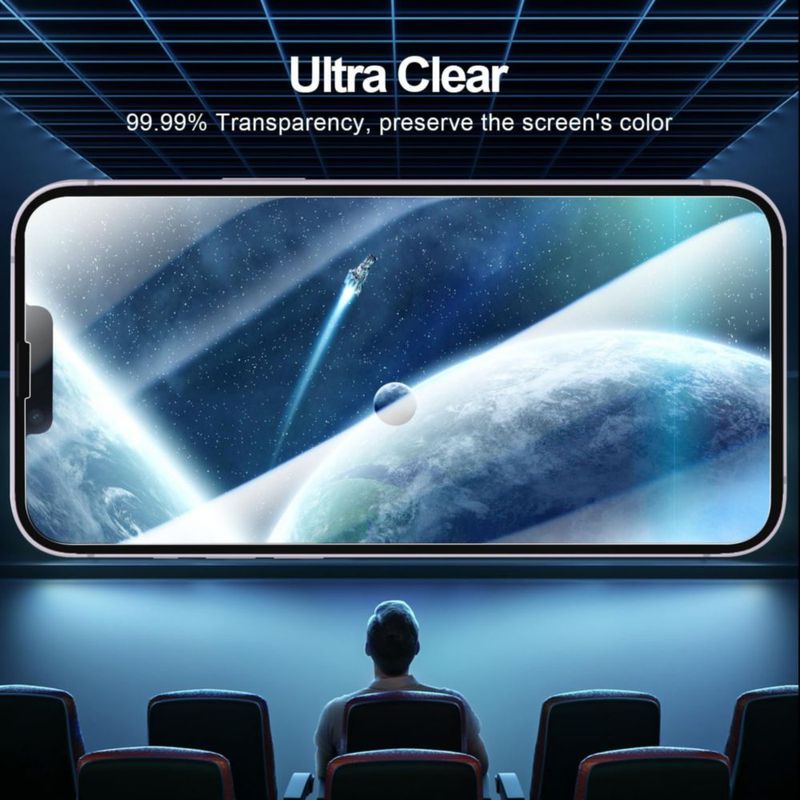Protector de Pantalla NEW'C para iPhone 14 Plus y iPhone 13 Pro Max 6.7" Paquete de 3