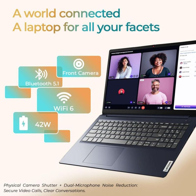 Laptop Lenovo IdeaPad 1i 15.6" FHD táctil i5 16GB 512GB SSD