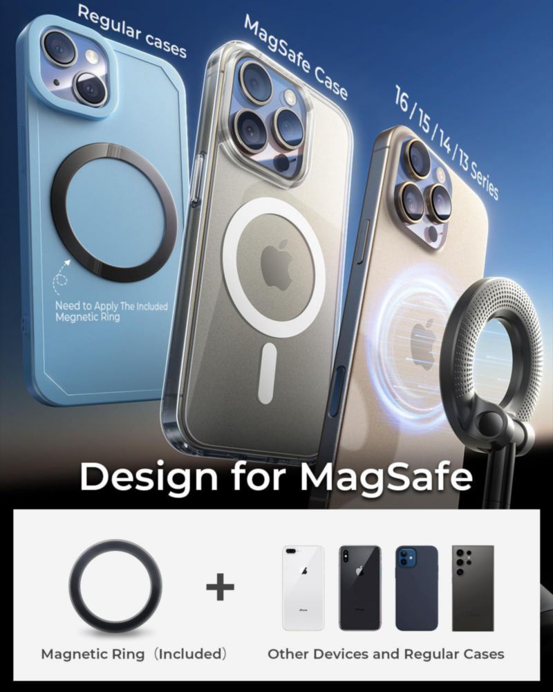 Soporte magnético al vacío para teléfono MRGLAS 2025 para iPhone de coche