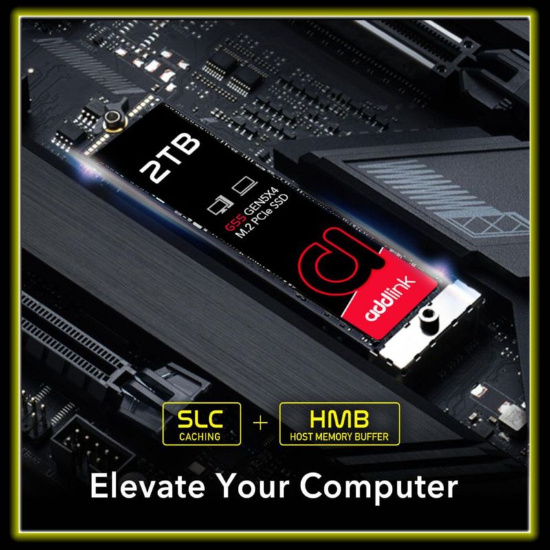 SSD Addlink G55 2TB PCIe Gen5 NVMe M.2 10.300MB/s