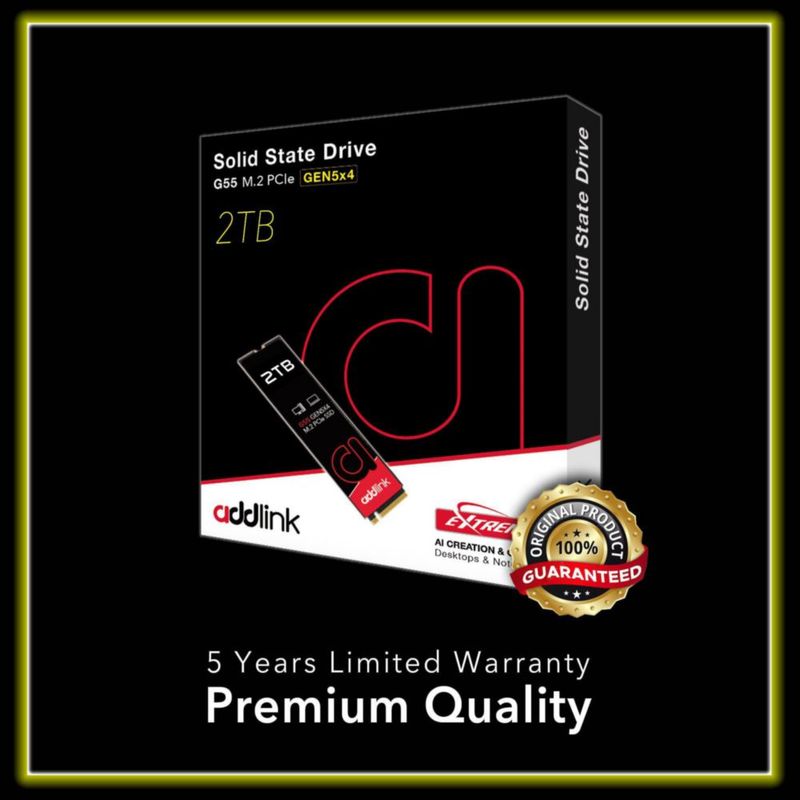 SSD Addlink G55 2TB PCIe Gen5 NVMe M.2 10.300MB/s